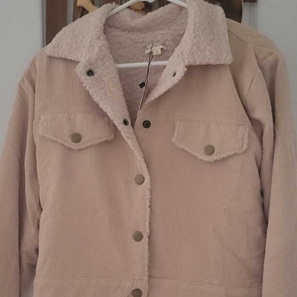 Jackets & Blazers - BNWT pink corduroy coat